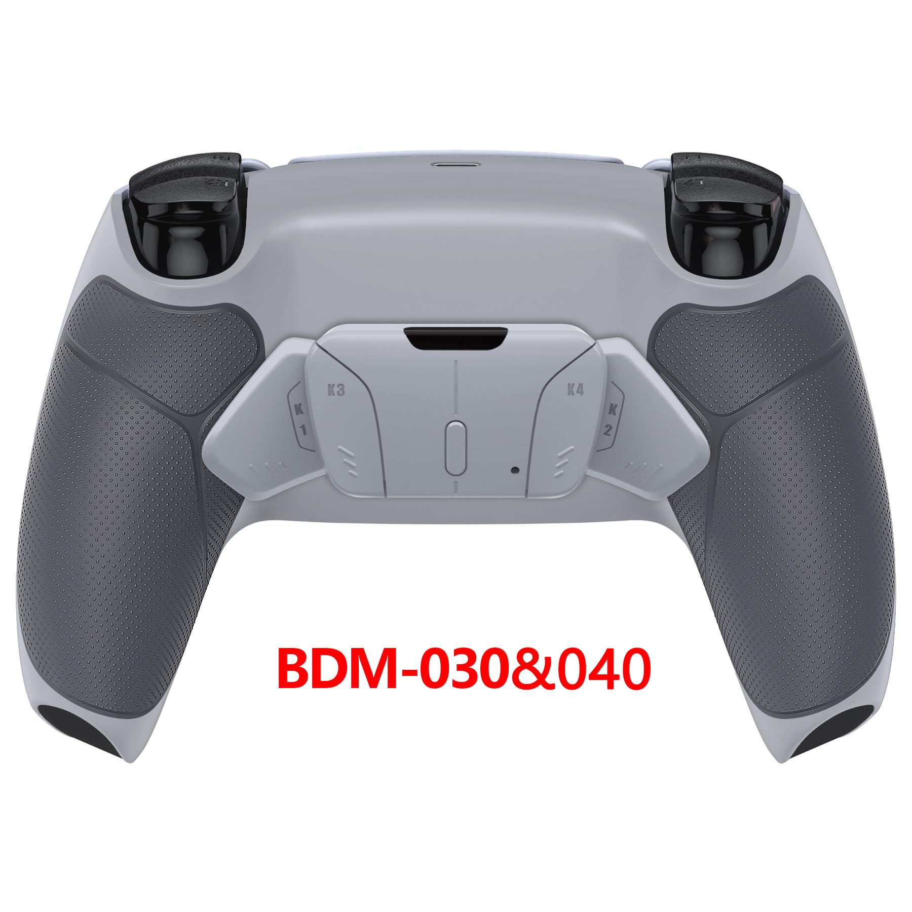eXtremeRate Goma Grip Programable RISE4 Remap Kit para ps5 Mando Modelo BDM-030/040/050 Actualización Board&Carcasa Trasera&4 Palancas Botones para ps5 Control-NO Incluye Mando(Gris)