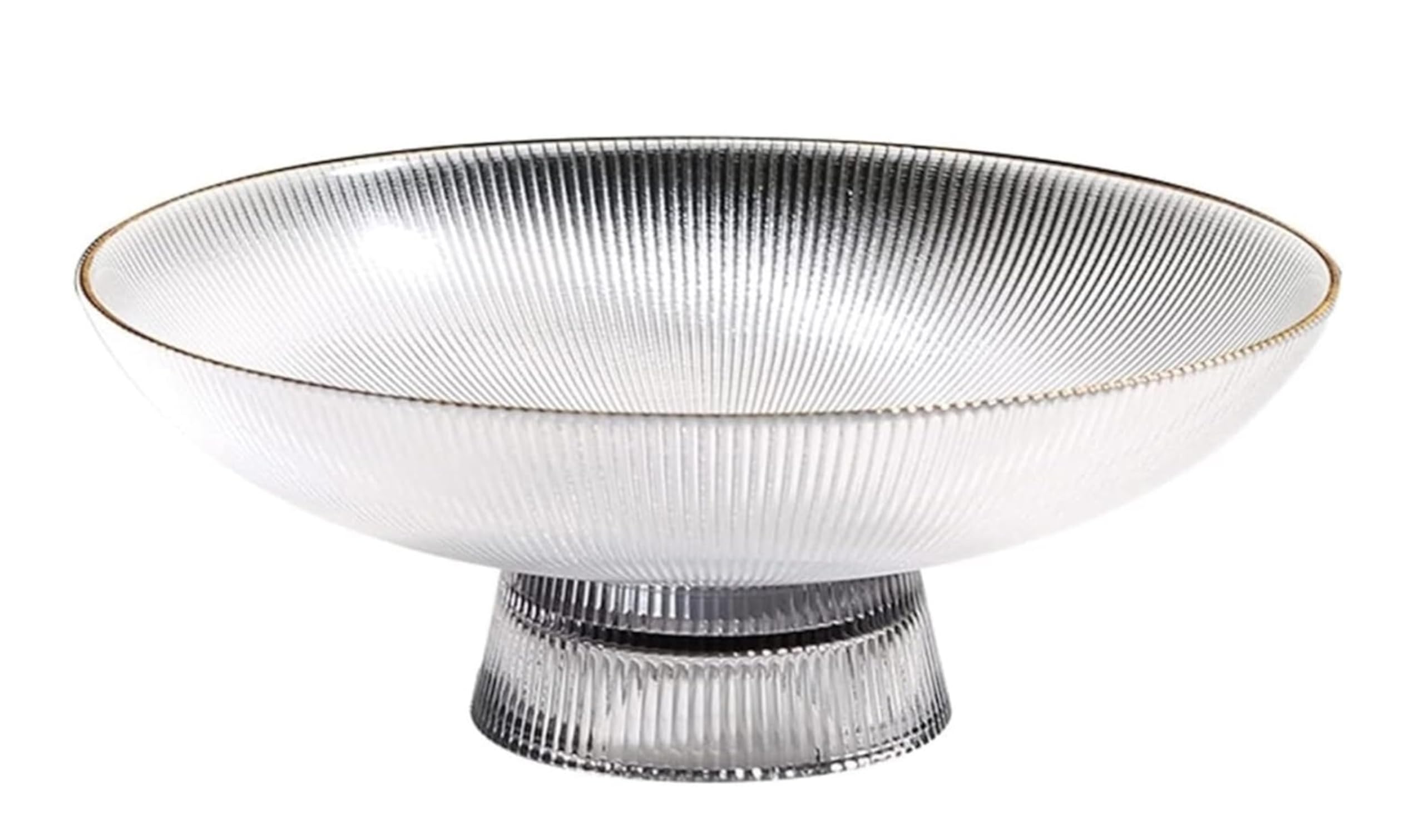IROEJT Fruit Bowls Glass Fruit Bowl Furniture Living Room Decoration Table Candy Dish Fruit Plate Creative Transparent Fruit Plate For Living Room Vegetable