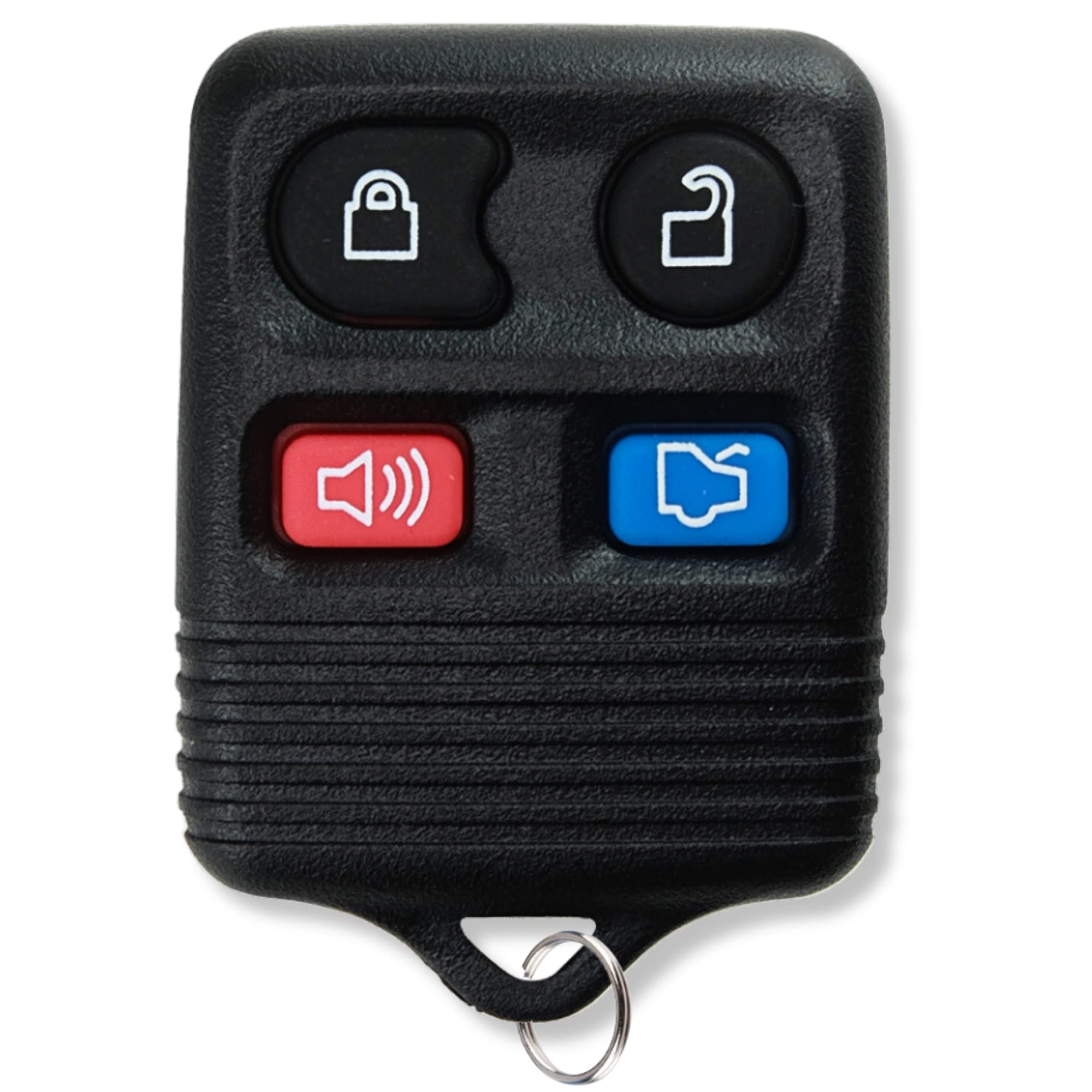 KeylessPros 4-Button Keyless Entry Remote Key Fob Replacement, Compatible with Ford Edge Mustang Focus Explorer Taurus, Lincoln, Mercury, Mazda, CWTWB1U345, CWTWB1U331