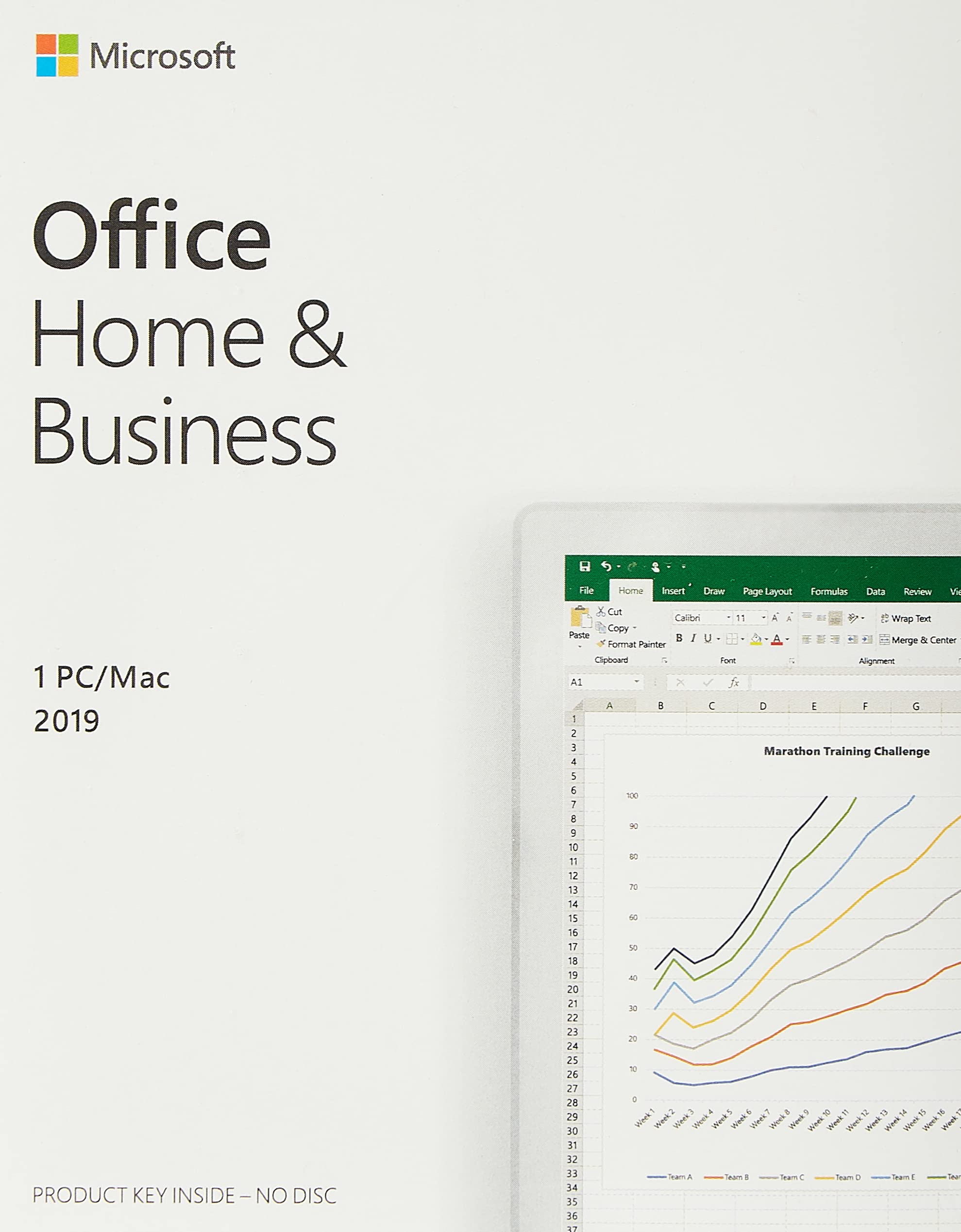 Microsoft T5D-03332 Office Home And Business 2019, Perpetual License, English, Middle East Version, 1 License