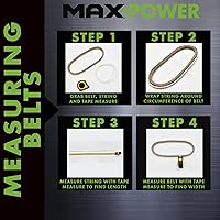 Vista 2 de MaxPower 336366 Correa en V para MTD, Cub Cadet, Troy-Bilt cortacéspedes sustituye al OEM #954-04252, 754-04252