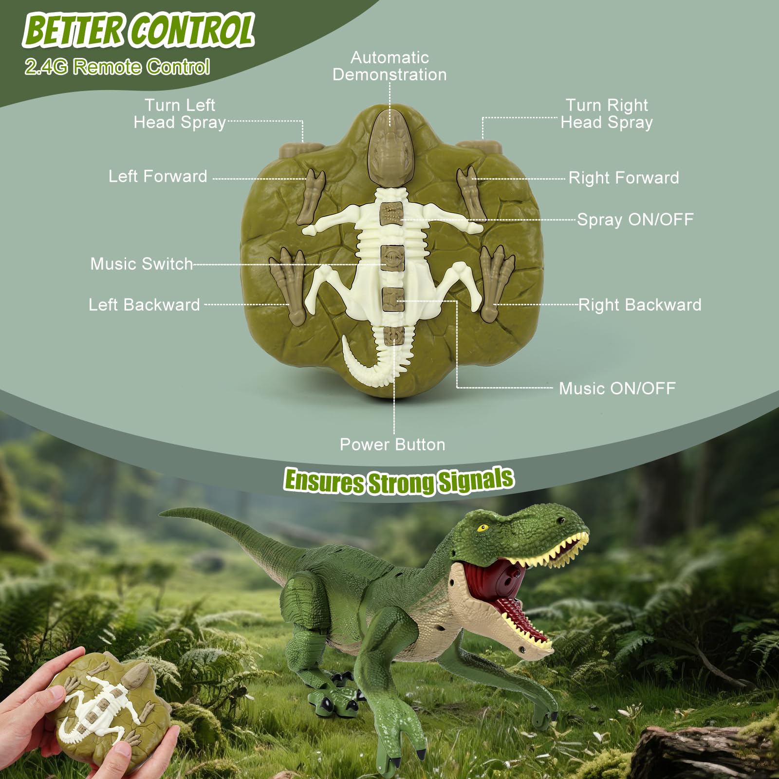 BEMITON Remote Control Dinosaur Toy -5 BEMITON Remote Control Dinosaur Toy -5