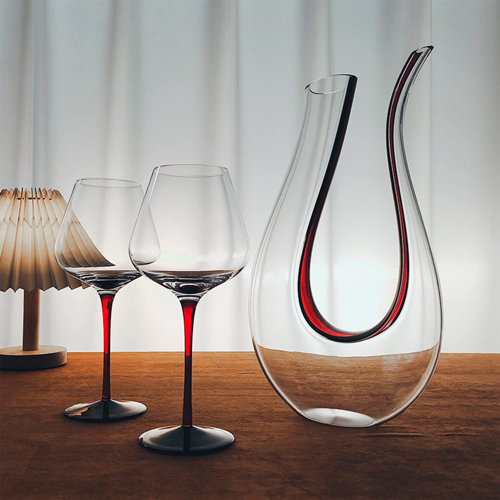 Bezołowiowa kryształowa karafka do wina, zestaw 700 ml, artykuły barowe, szklanki polecane przez sommelierów