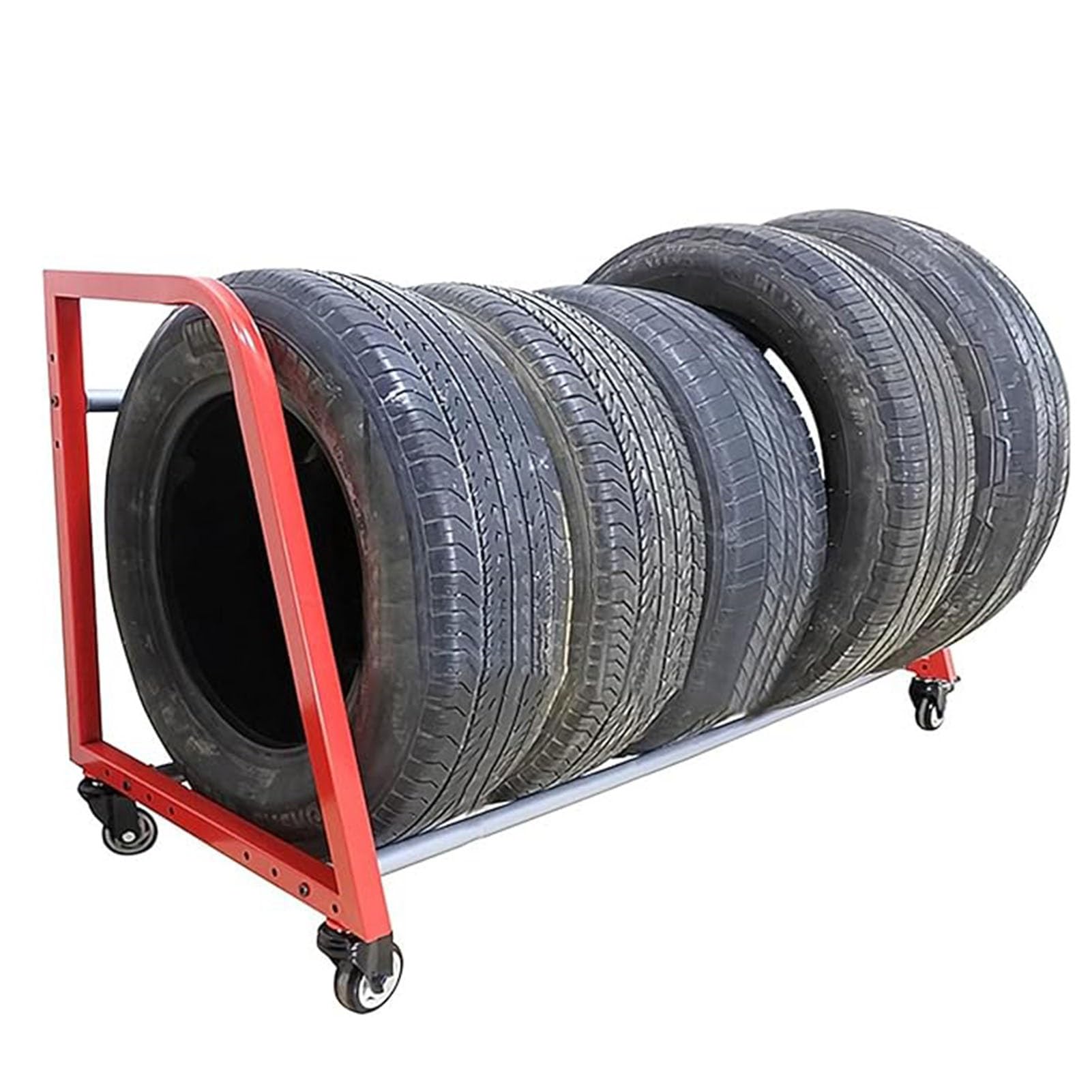 Heavy-Du Chariot à pneus – 127 cm de large pour Worhop, abri de jardin ou entrepôt – Présentoir pour pneus efficaces