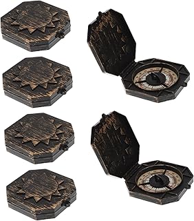 Toyvian Conjunto De Relógio De Bússola De Natal 6 Peças Decoração Pirata Presentes De Sobrevivência Crianças Botão De Bússola Pirata Bússola De Capitão Antigo Brinquedo De Natal