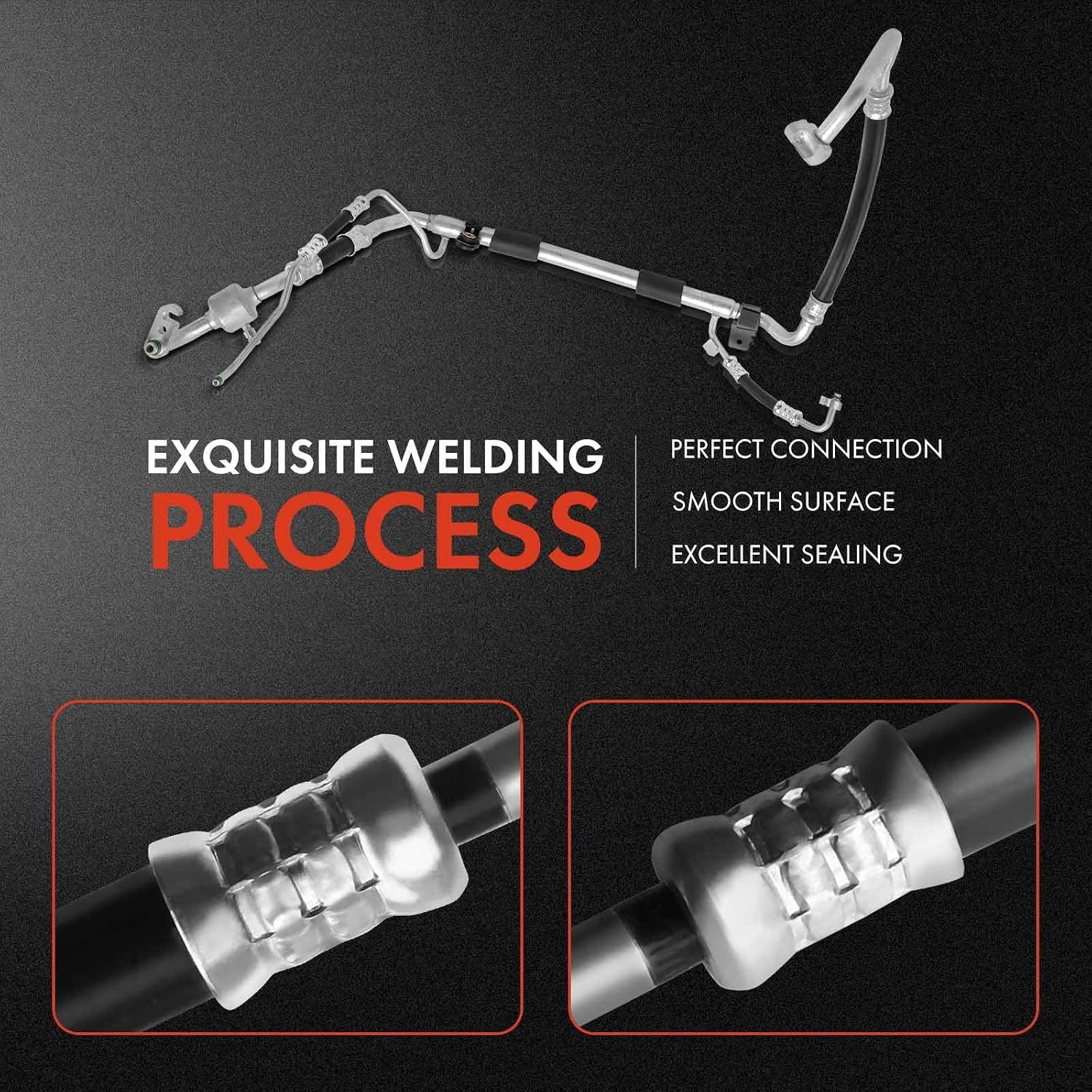 A-Premium A/C Suction and Liquid Line Hose Assembly Compatible with Kia Soul 2014 2015 2016, 1.6L