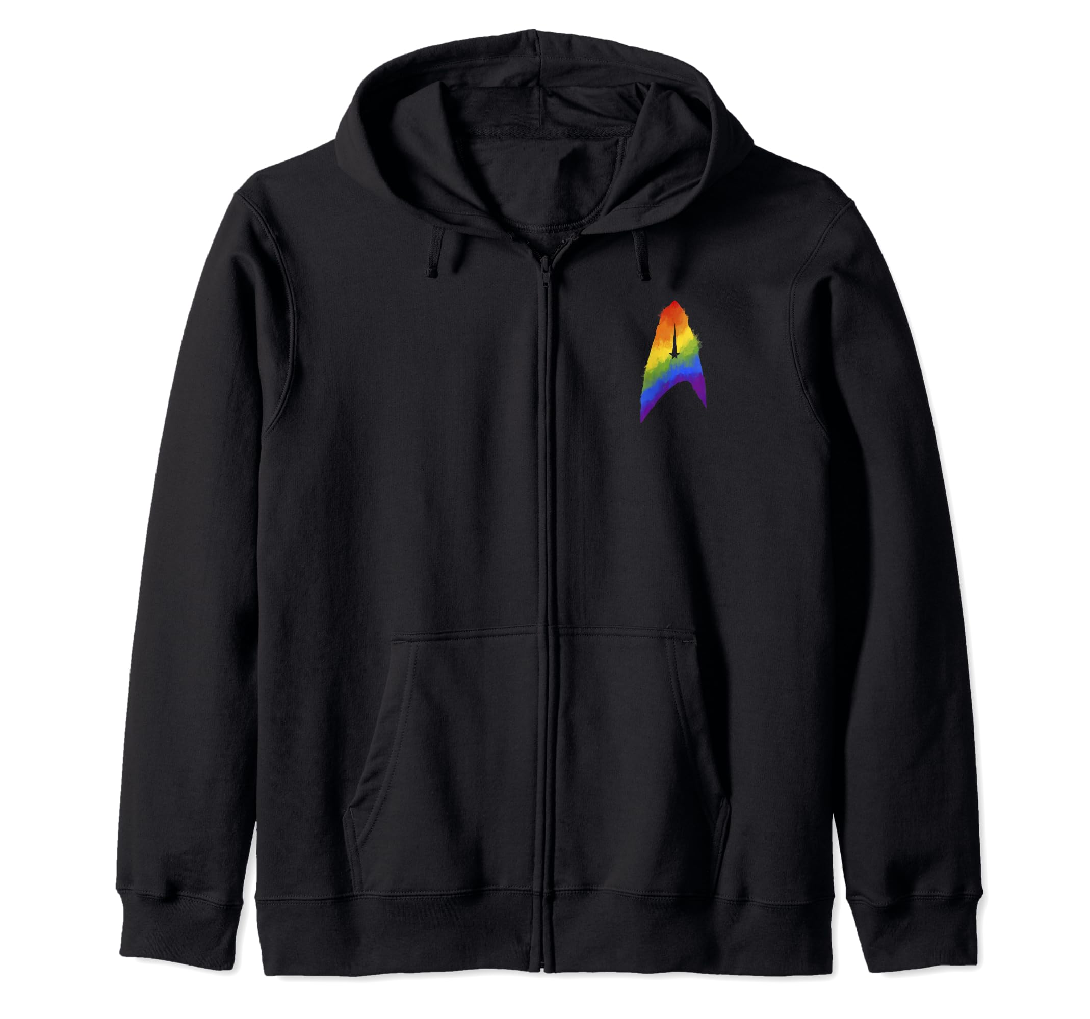 Discovery Rainbow Paint Badge Zip Hoodie