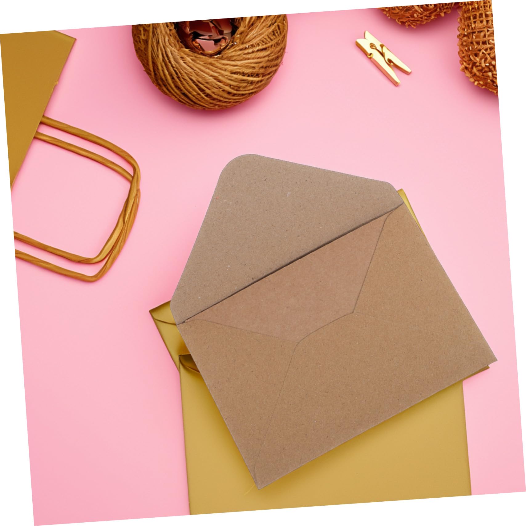 120stücke Diy-klappkarten Set Braune Postkarten Mit Umschlägen Kraftpapier Einladungskarten Zum Öffnen Wenn Notizkarten Für Hochzeitseinladungen Und Notizen