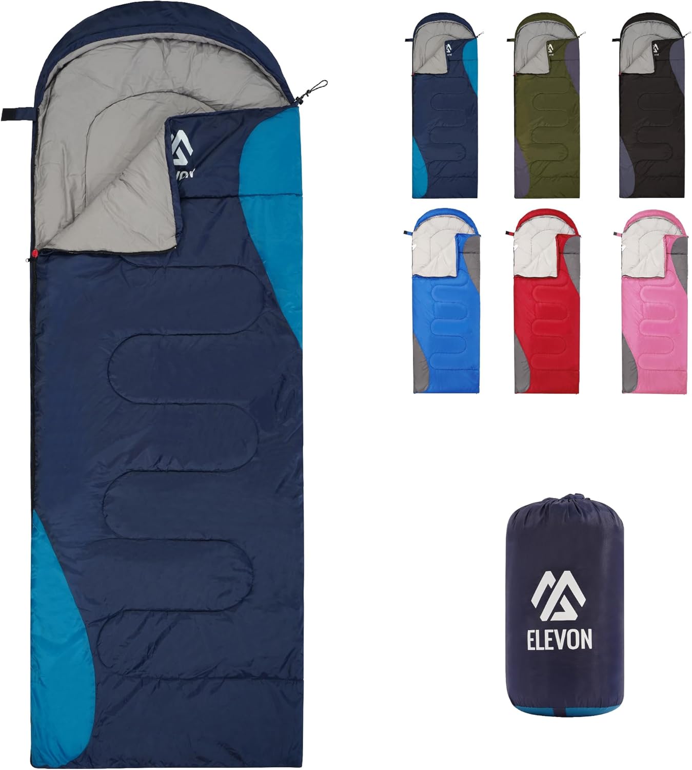 Sleeping Bag for Adults Teens Kids Cold Warm Weather, Portable Waterproof & Lightweight, Compact with Compression Sack, for 3-4 Seasons Camping, Backpacking, Hiking, Travel, Indoors Outdoors Sleeping Bag for Adults Teens Kids Cold Warm Weather, Portable Waterproof & Lightweight, Compact with Compression Sack, for 3-4 Seasons Camping, Backpacking, Hiking, Travel, Indoors Outdoors