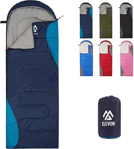 Elevon Waterproof Sleeping Bag for All Seasons - Portable & Compact