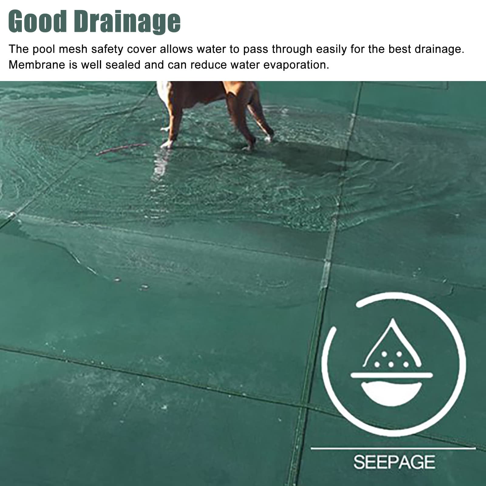 Telo Termico per Piscina, Riscaldatore per Copertura Piscina Esterna, Copertura Antipolvere/Coperta Termica per Piscina ad Alta Resistenza, Copertura per Piscina per Uso Domestico/Commerciale