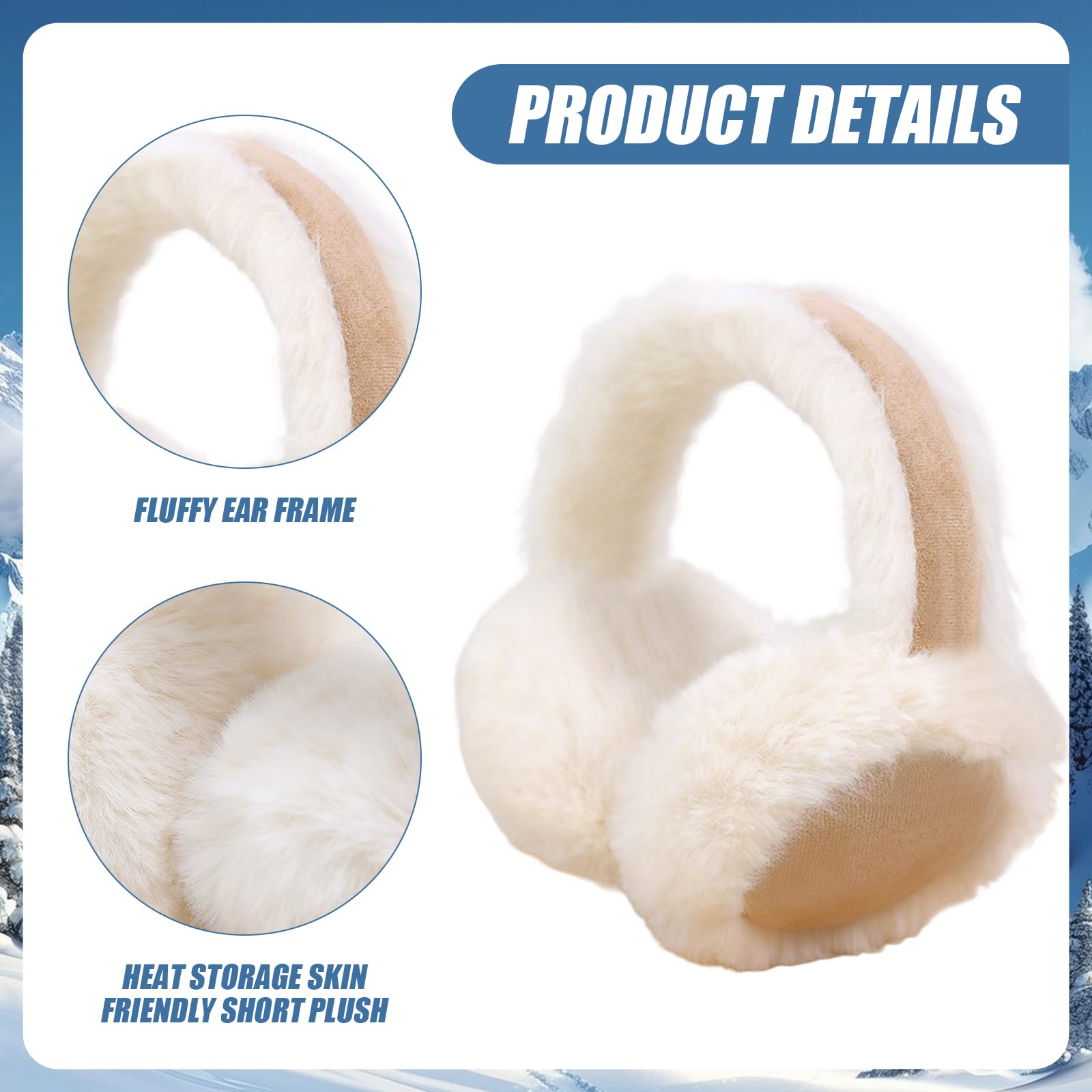 TSLBW Orejeras de Invierno Orejeras de Peluche para Mujeres Hombres Niñas Cubre Orejas de Terciopelo Suave Orejas de Invierno Calentadores de Oídos para Niños Protección contra el Viento