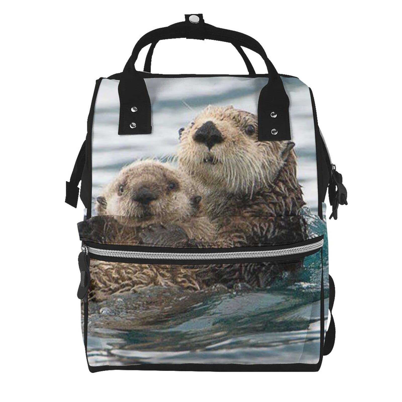 Sac à langer grand volume Otter imprimé et imperméable avec poches multiples