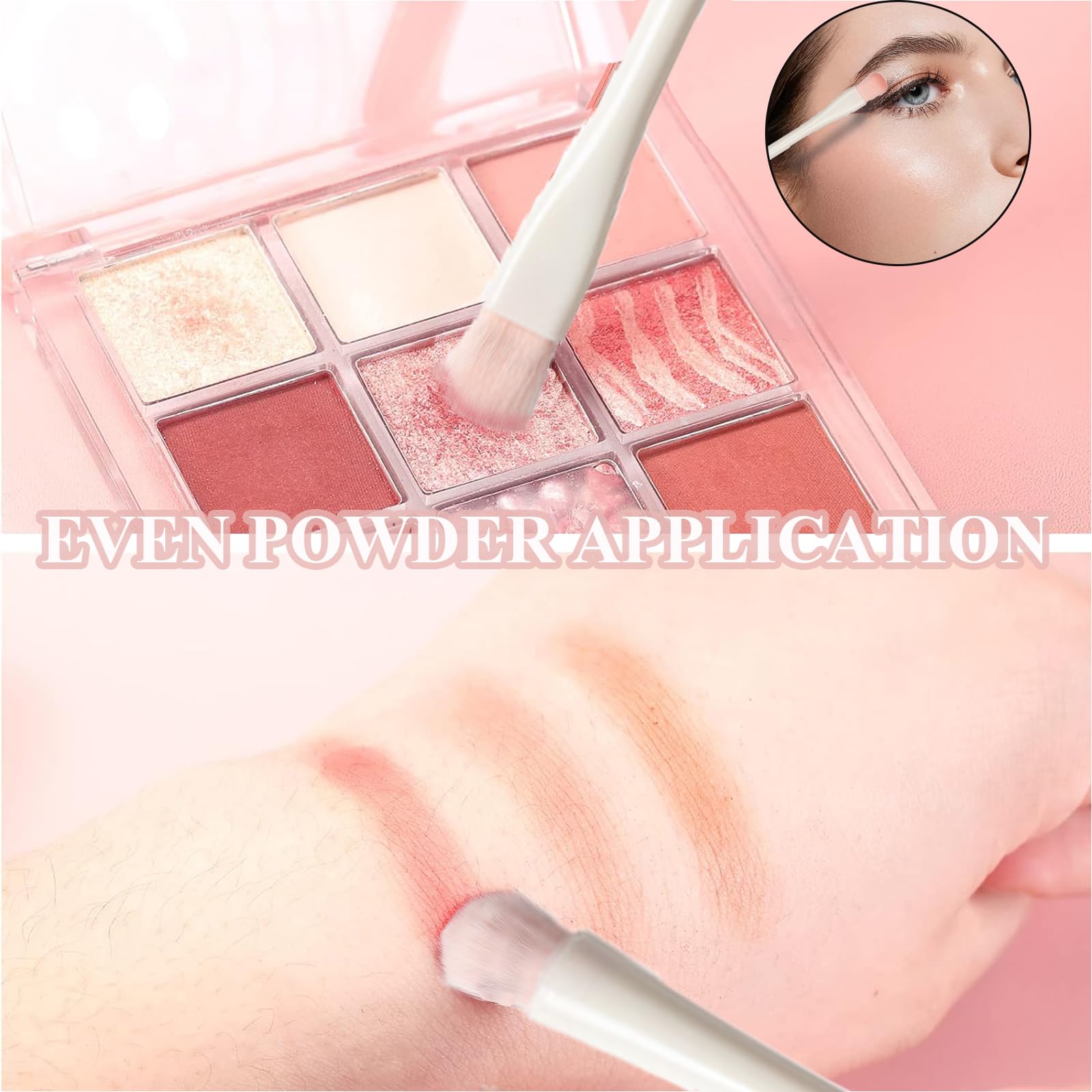 KASESSS 5 Pieces Travel Makeup Brushes, Portable Make Up Brushes Set, Premium Makeup Brush Set - Image 3