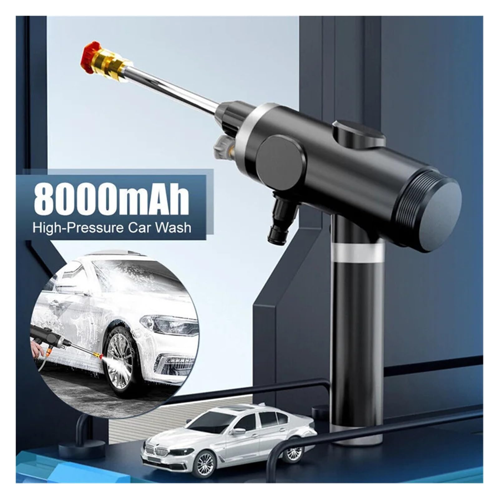 Bomba De Pistola Agua Pulverizada For Lavadora Coche Alta Presión, Herramientas Limpieza Máquinas Lavado Portátiles For Jardín, Casa Y Piscina Potente Chorro A PresióN