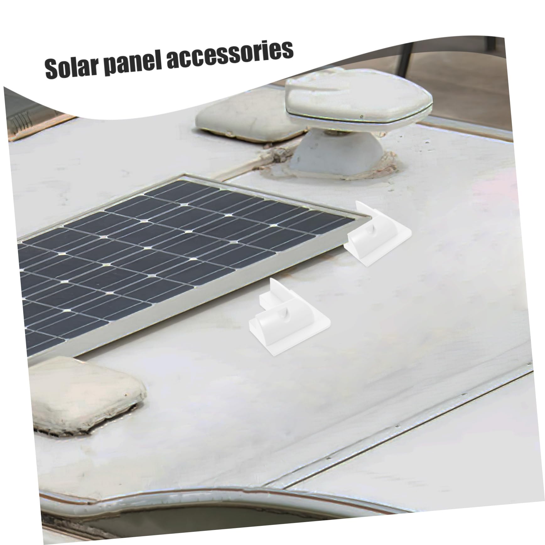 1juego Soporte De Panel Solar Para Trailers y Autocaravanas Kit De Montaje Sin Perforación Estructura Resistente y Protección Para Paneles
