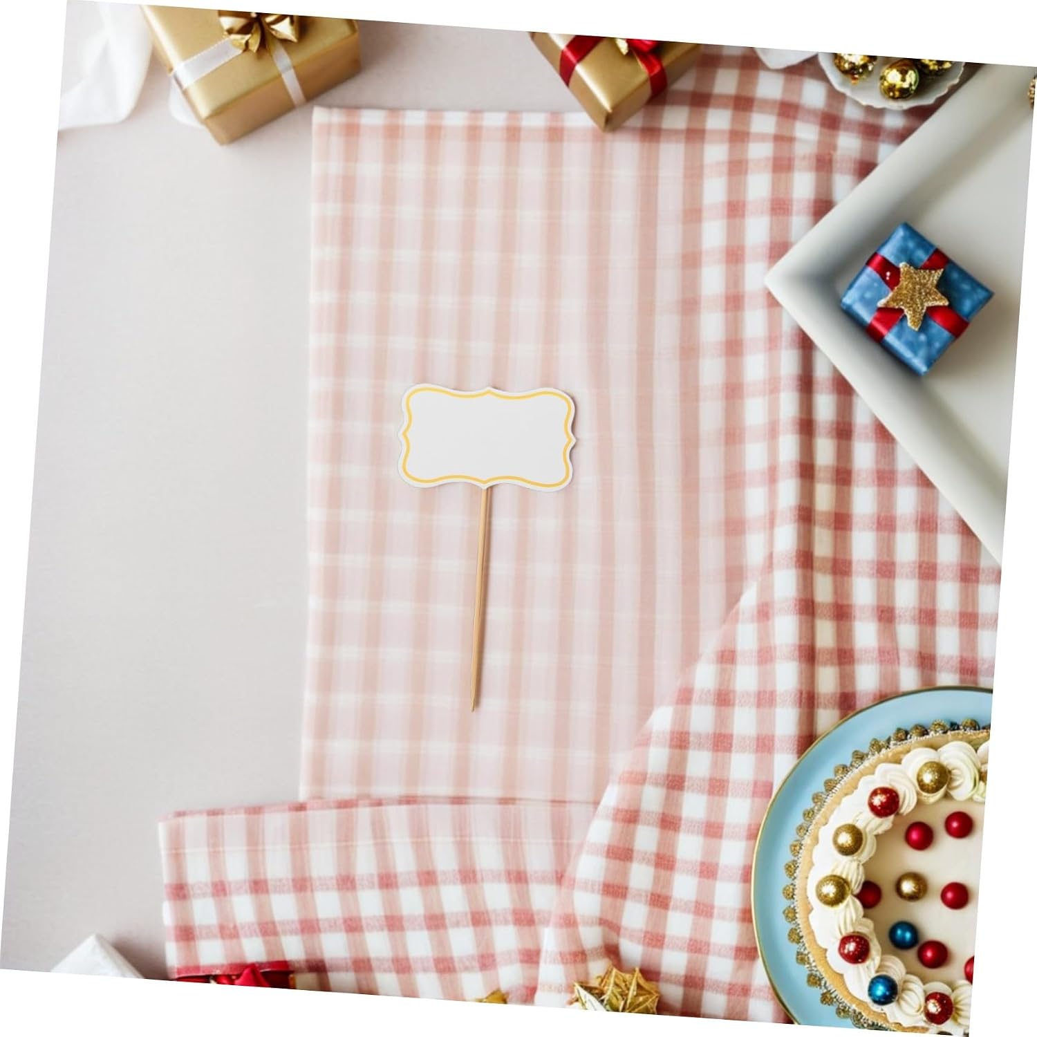 Xmas 50pcs Cheese Label Flags for Charcuterie Board Buffet