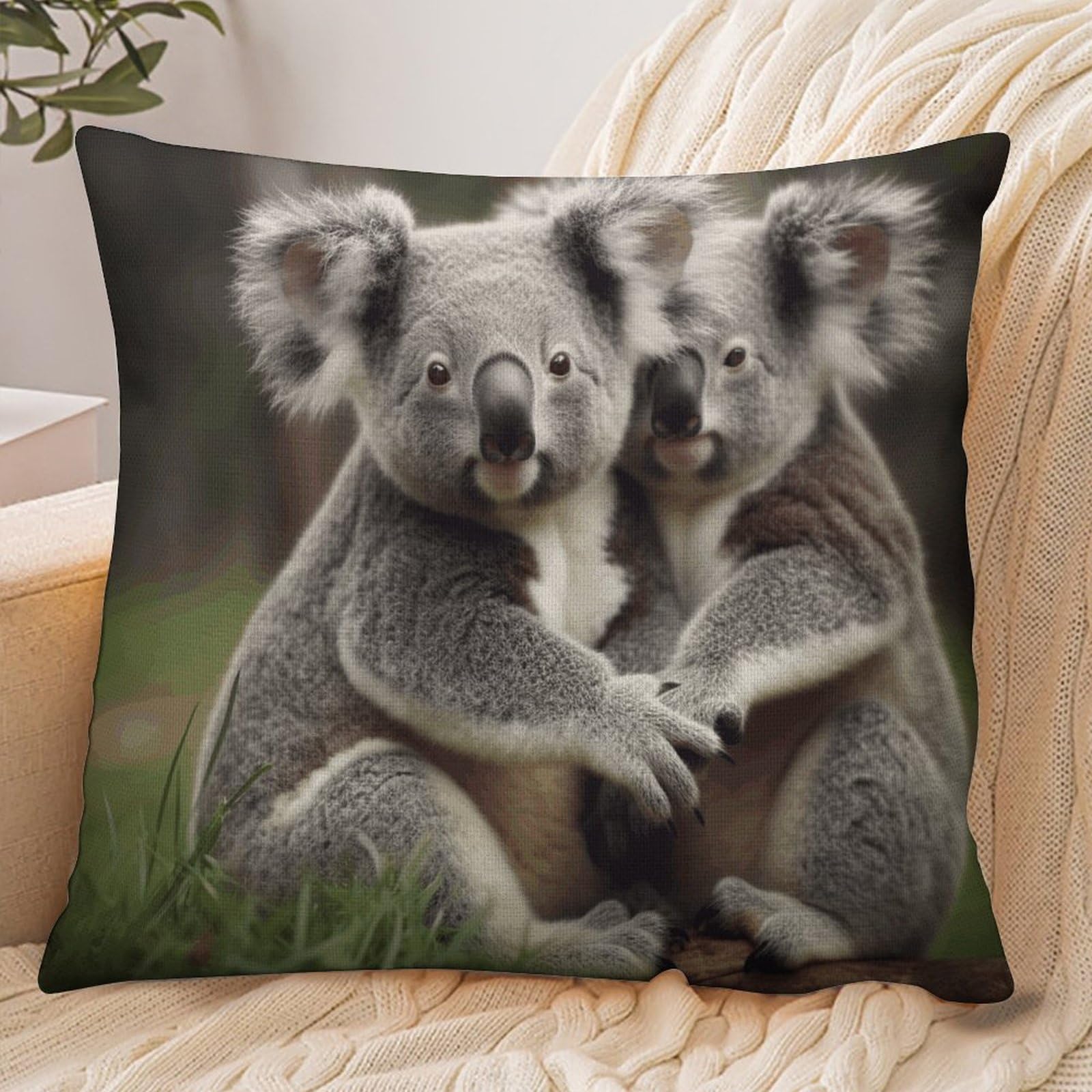 Fekiloot Style Cute Koala Bear Pillowcase Pillow Sham Pillow Case