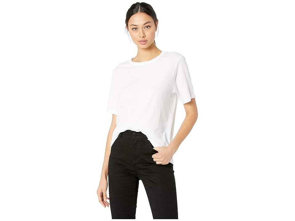 

Hurley Perfect Crew Tee Short Sleeve (White) Women's Clothing