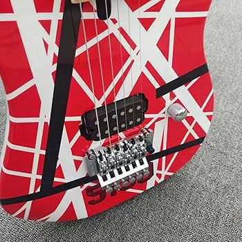 Amazon | JVAN カスタムエレキギター、アルダーボディ、クラシックな赤