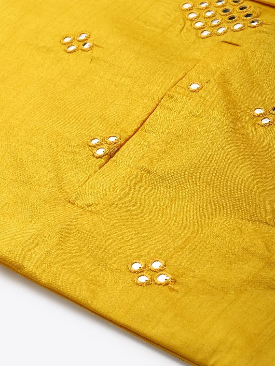 Sojanya (Since 1958 Men'S Silk Blend Mirror Work Indian Traditional Ethnic Dresses Only Nehru Jacket