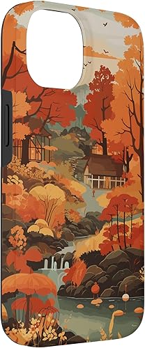 Miniatura 6 de iPhone 13 Tema de otoño y coloridas hojas y árboles de otoño, funda de colores de otoño