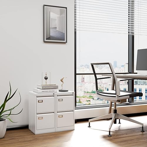 Miniatura 15 de Yizosh Archivador negro de 4 cajones con cerradura, archivadores para oficina en casa, gabinetes de almacenamiento de archivos de oficina