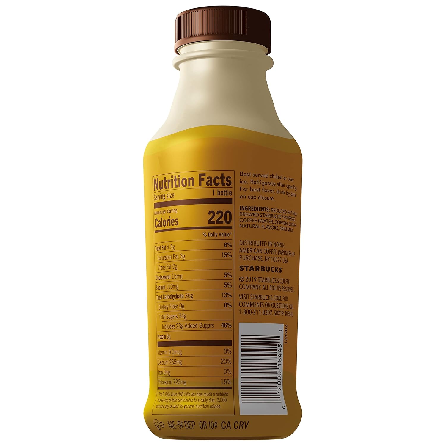 Starbucks Iced Espresso, Caramel Macchiato, 14oz Bottles, (8 Pack) : Everything Else