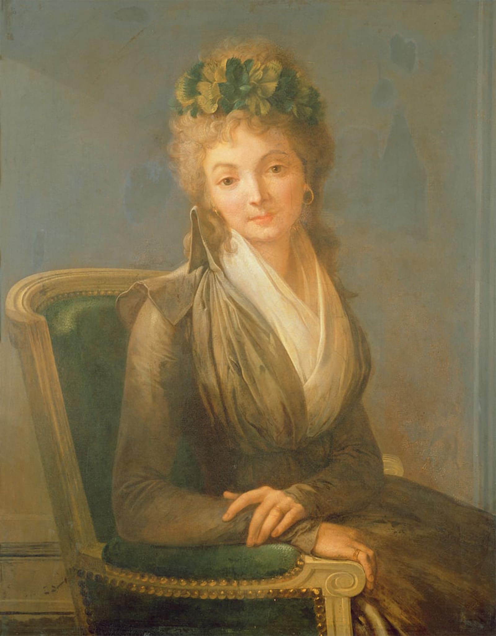 ARTXLXXBN Famous Painting Art Wall Decor Abstract Art Picture Portrait Presumed to Be Lucile Desmoulins by Louis Leopold Boilly Animal Pictures for Home Decor 60x90cm