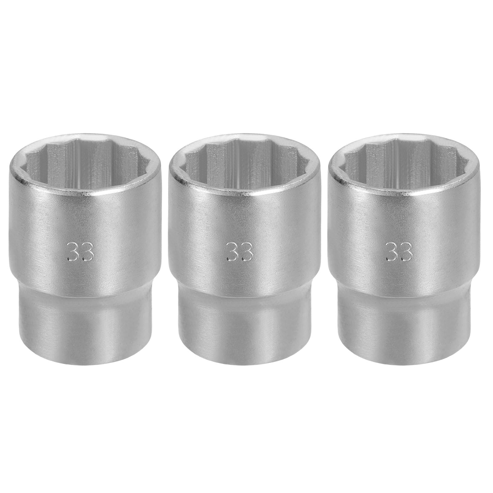 QUARKZMAN Vaso de Impacto 12 Puntos Accionamiento 3/4" 33mm 3 Piezas