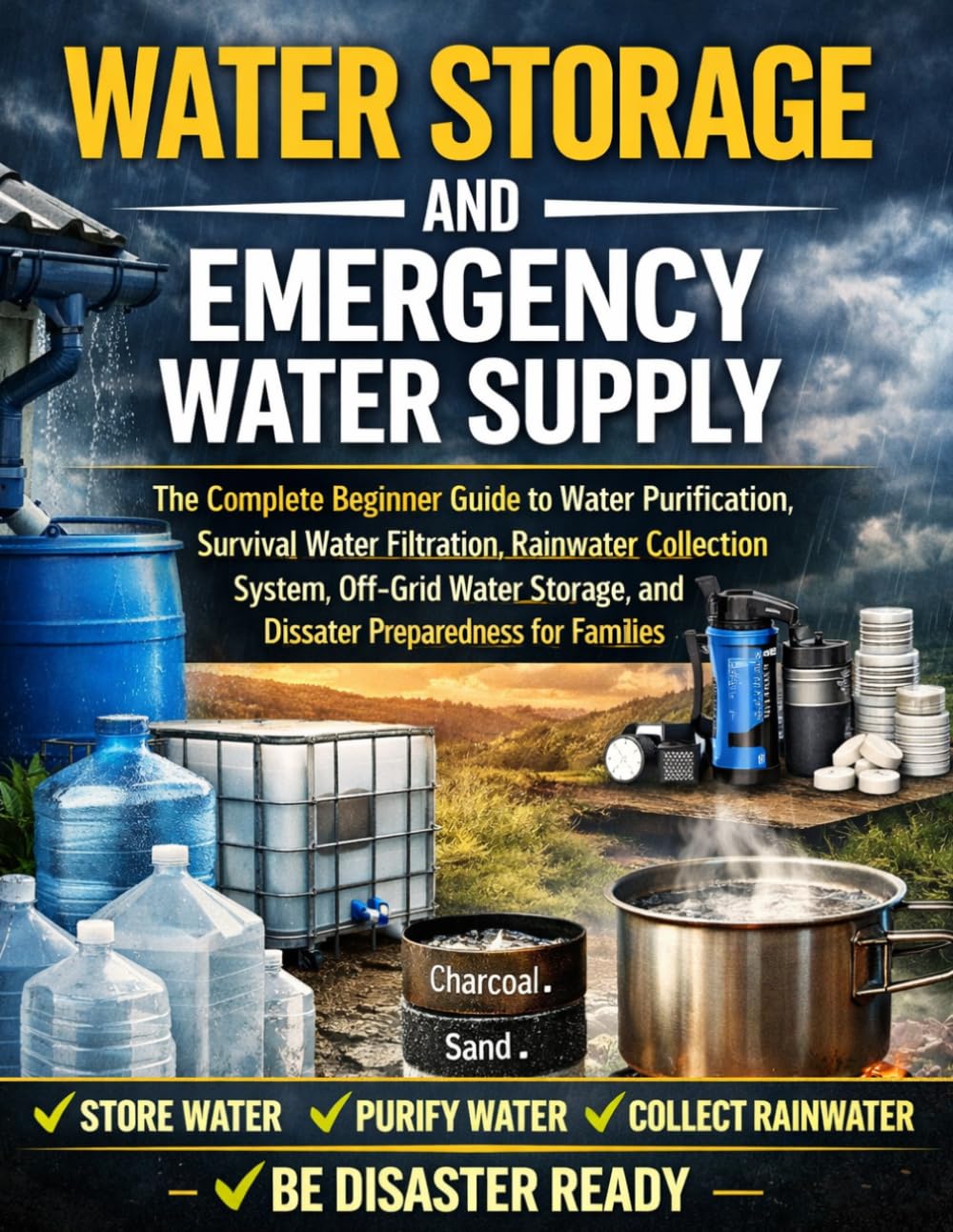 Water Storage and Emergency Water Supply: The Complete Beginner Guide to Water Purification, Survival Water Filtration, Rainwater Collection System, ... and Disaster Preparedness for Families