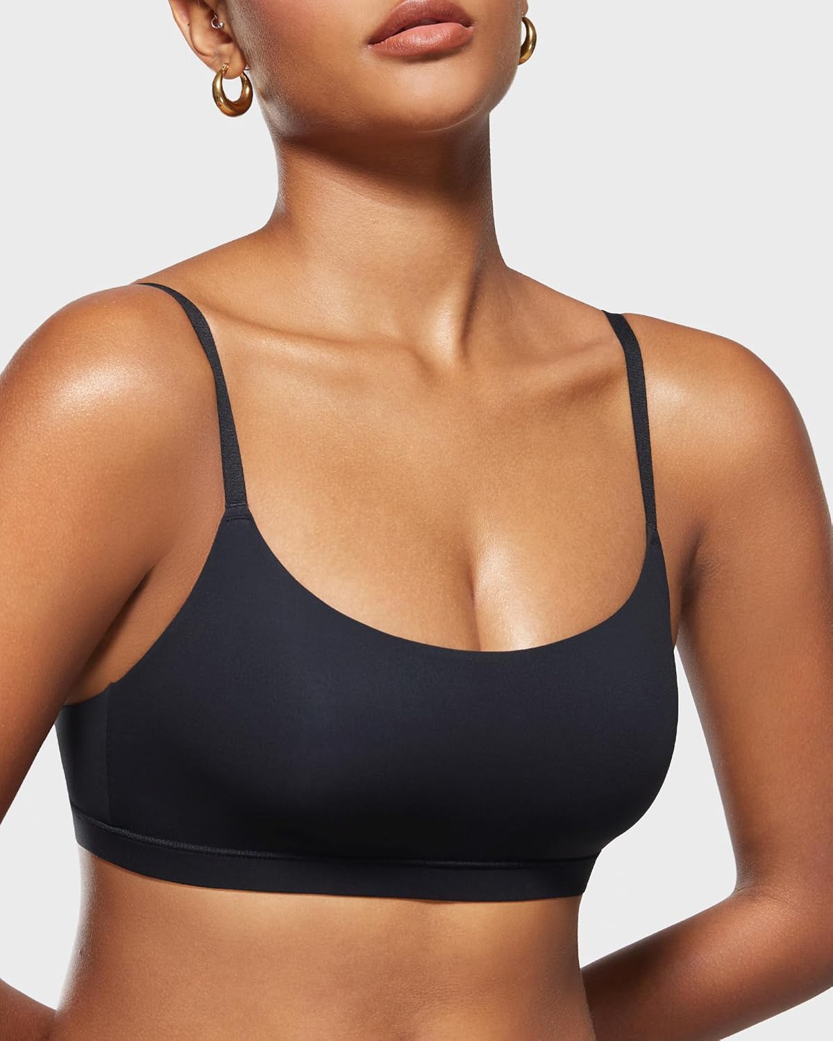 INLYRIC Women's Inbarely Bralettes Cami Bras No Underwire Wireless Seamless Unlined Comfort Sports Bra - Image 3