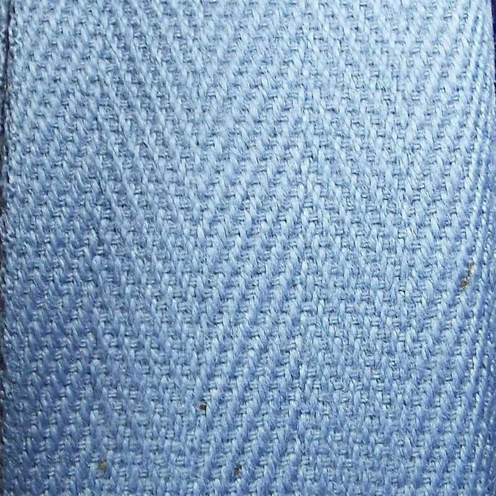 35mm Cotton Herringbone Tape 754D, 021 Cornflower Denim Blue, 4 Metres โ image 1