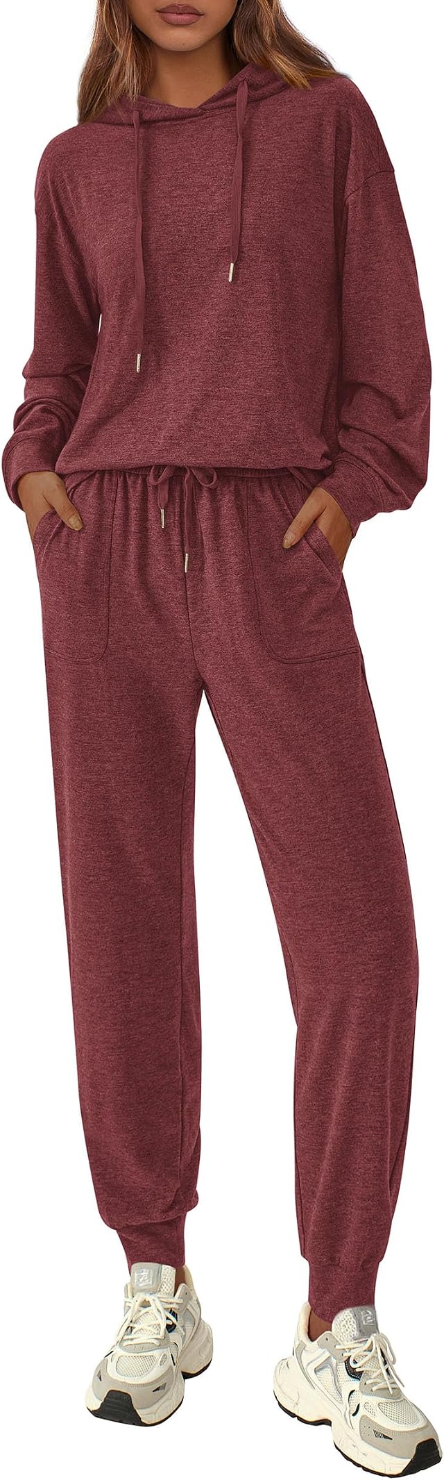 PRETTYGARDEN Women's 2 Piece Lounge Sets Fall Clothes Hoodies Sweatshirt Joggers Sweatpants Sweatsuits 2026 Airport Outfits