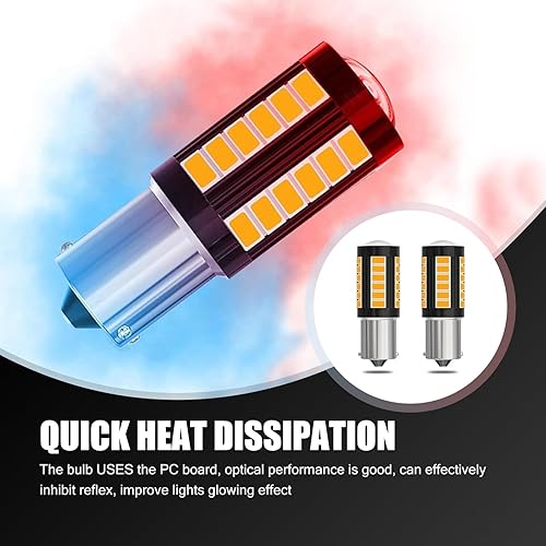 Miniatura 3 de Pack-2 Car 1157 BAY15D LED Light, 33SMD 6000K Double Contact Super Bright Brake Light, 11 Design Original Smart IC Driven Bulb, Universal Lighting