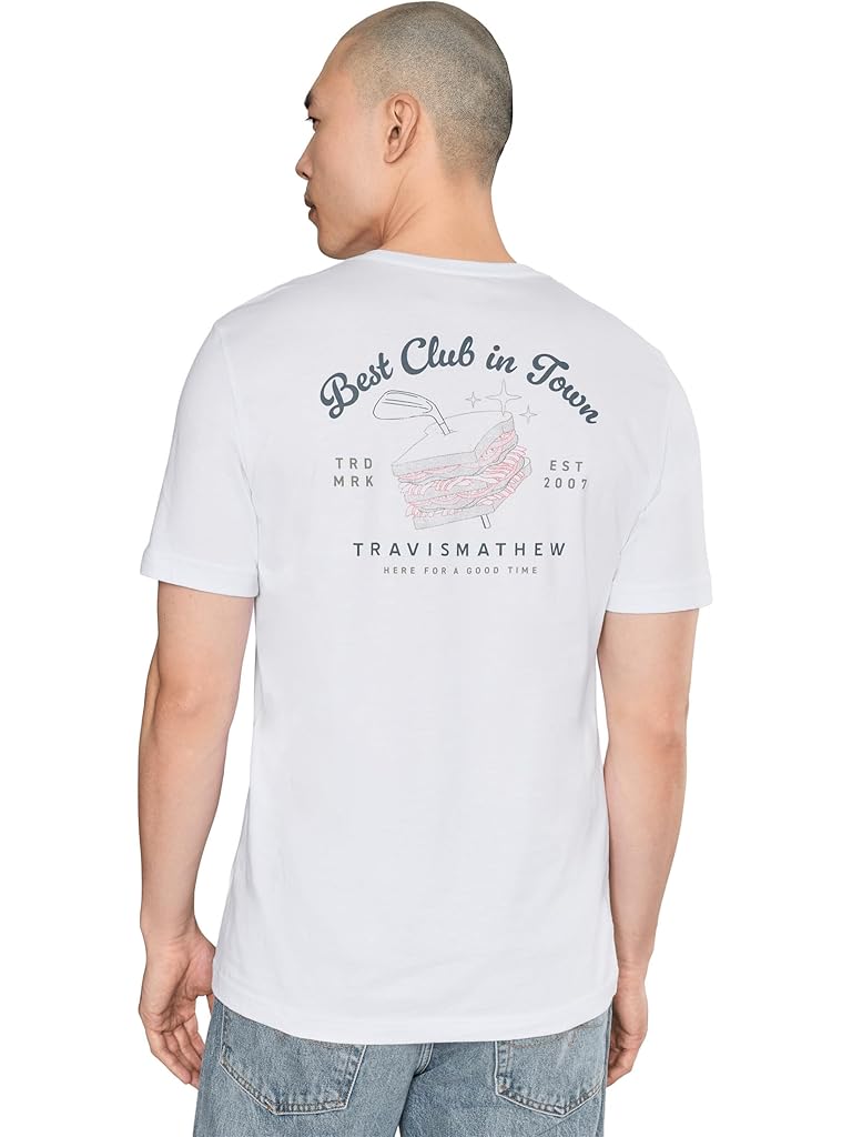 White TravisMathew Founding Member Tee