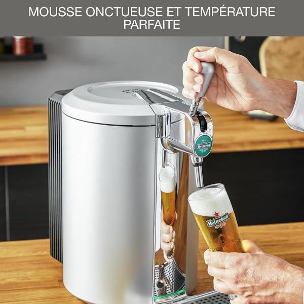 Krups Beertender Machine bière pression, Fûts de 5 L, Marques du groupe Heineken, Témoin lumineux, Température et mousse parfaites, Bière fraîche, Installation facile, Compact VB452E10 - 3