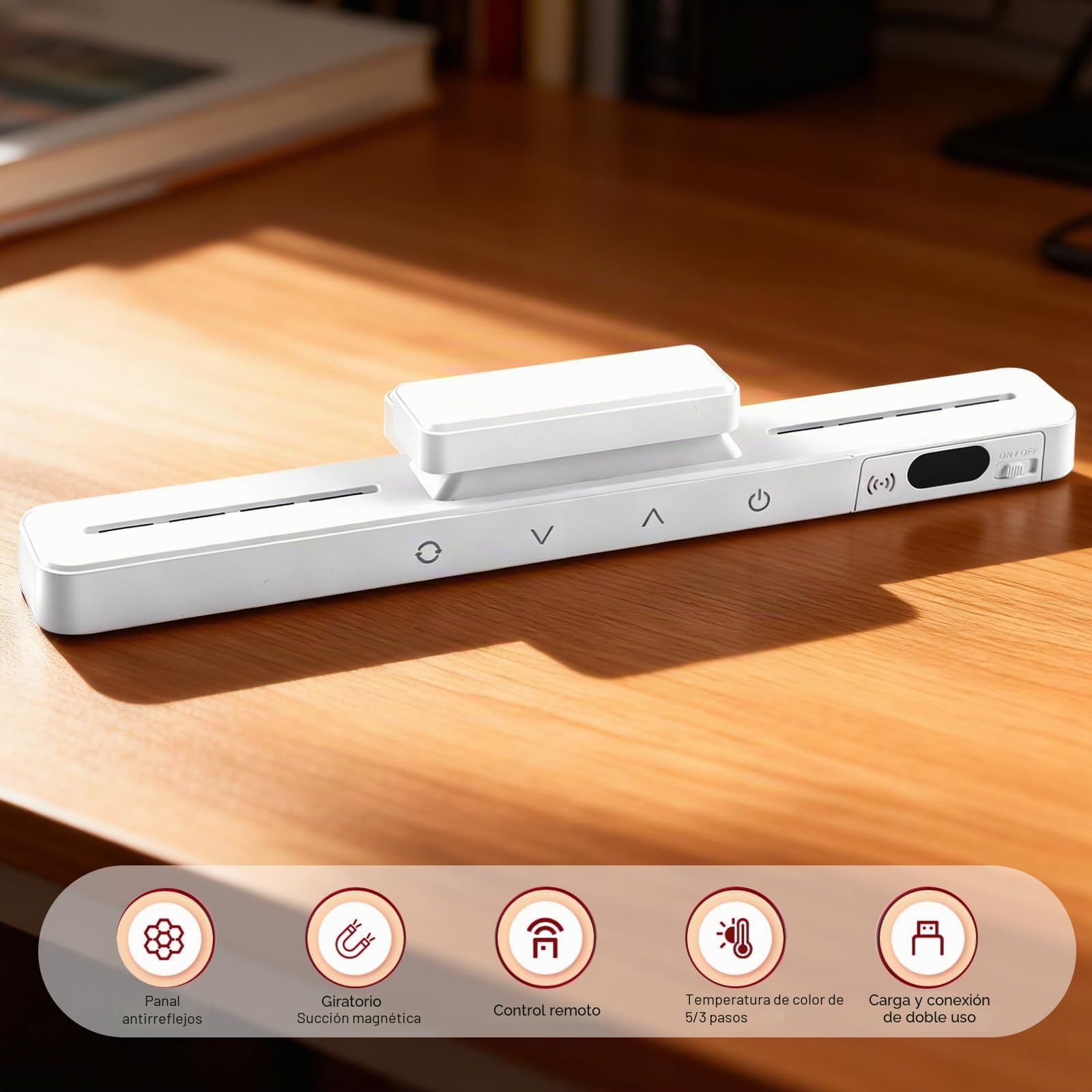 Luz LED Sensor Movimiento Cocina, Luces LED Cocina USB Recargable Magnética, Luz Armario Sensor Movimiento para Kitchen Barras
