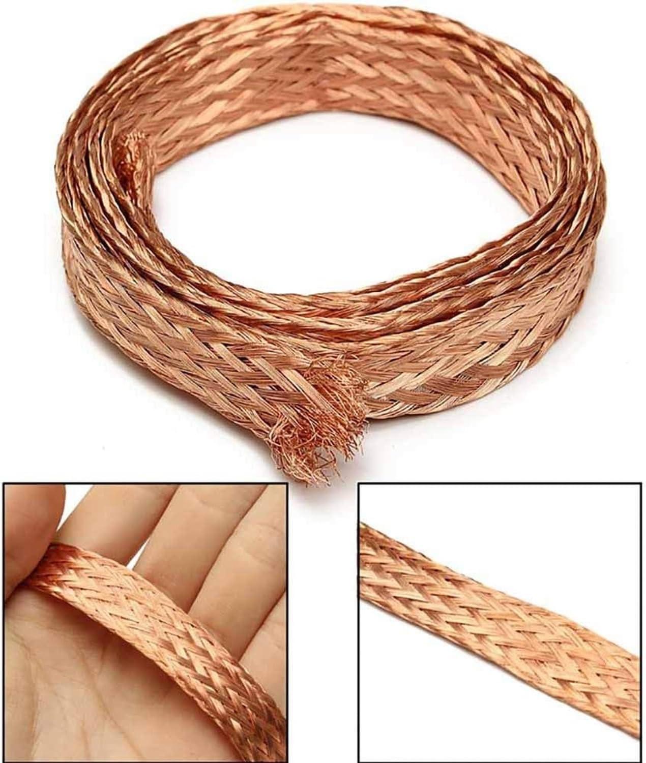 Cavo di Terra Rame, 16 #:2 mmX22mmx 3m/9,84ft, 16 #:2 mmX22mmx 3m/9,84ft