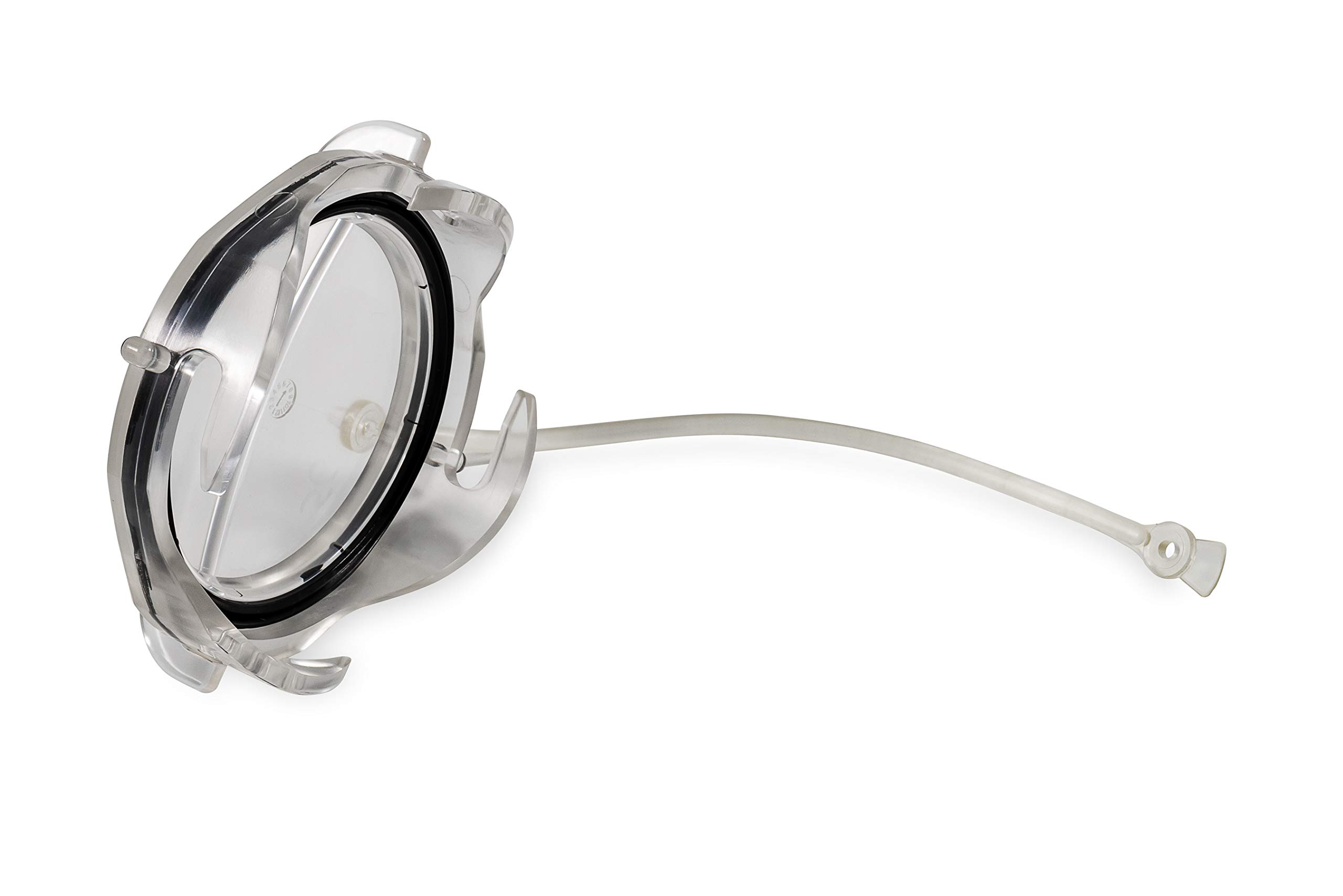 Camco 39455 Clear RV Sewer Cap with Lanyard - Prevents Leaks and Spills from Your RV's Sewer System