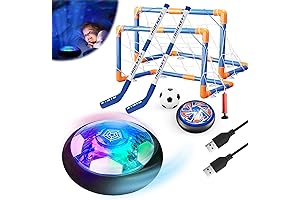3 in 1 Hover Soccer Hockey Balls, Light-up Toy Soccer Ball for...