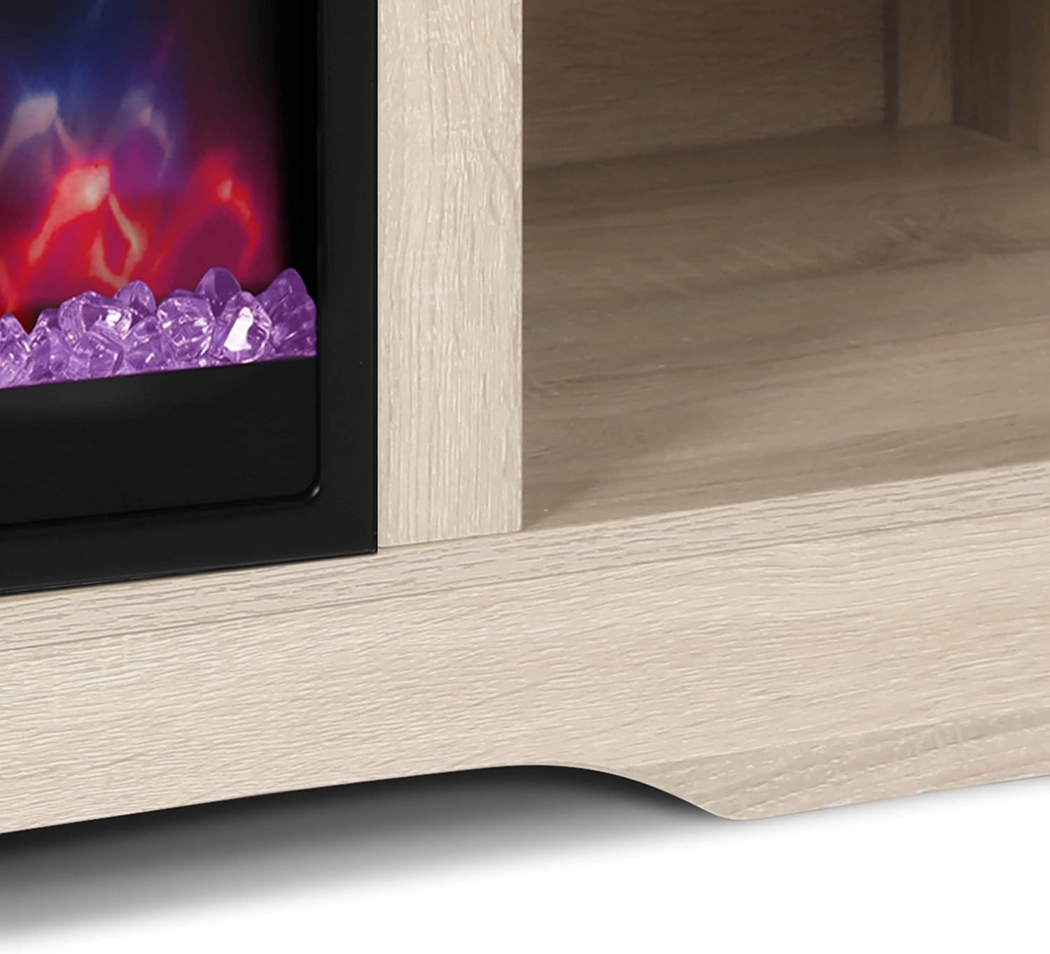Buy 58 TV Stand with Electric Fireplace,Fireplace Console,Storage