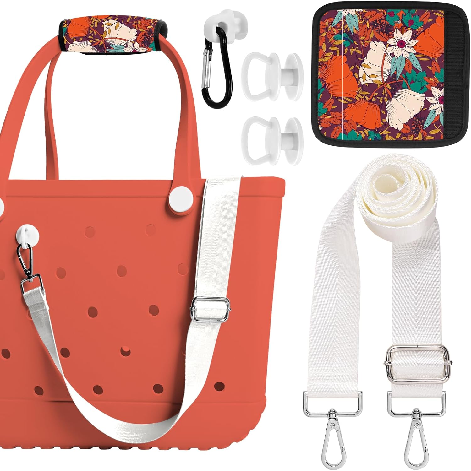 Strap Wrap Clips Charm Buttons Accessories for Bogg Bag Variety-Colors-Matching