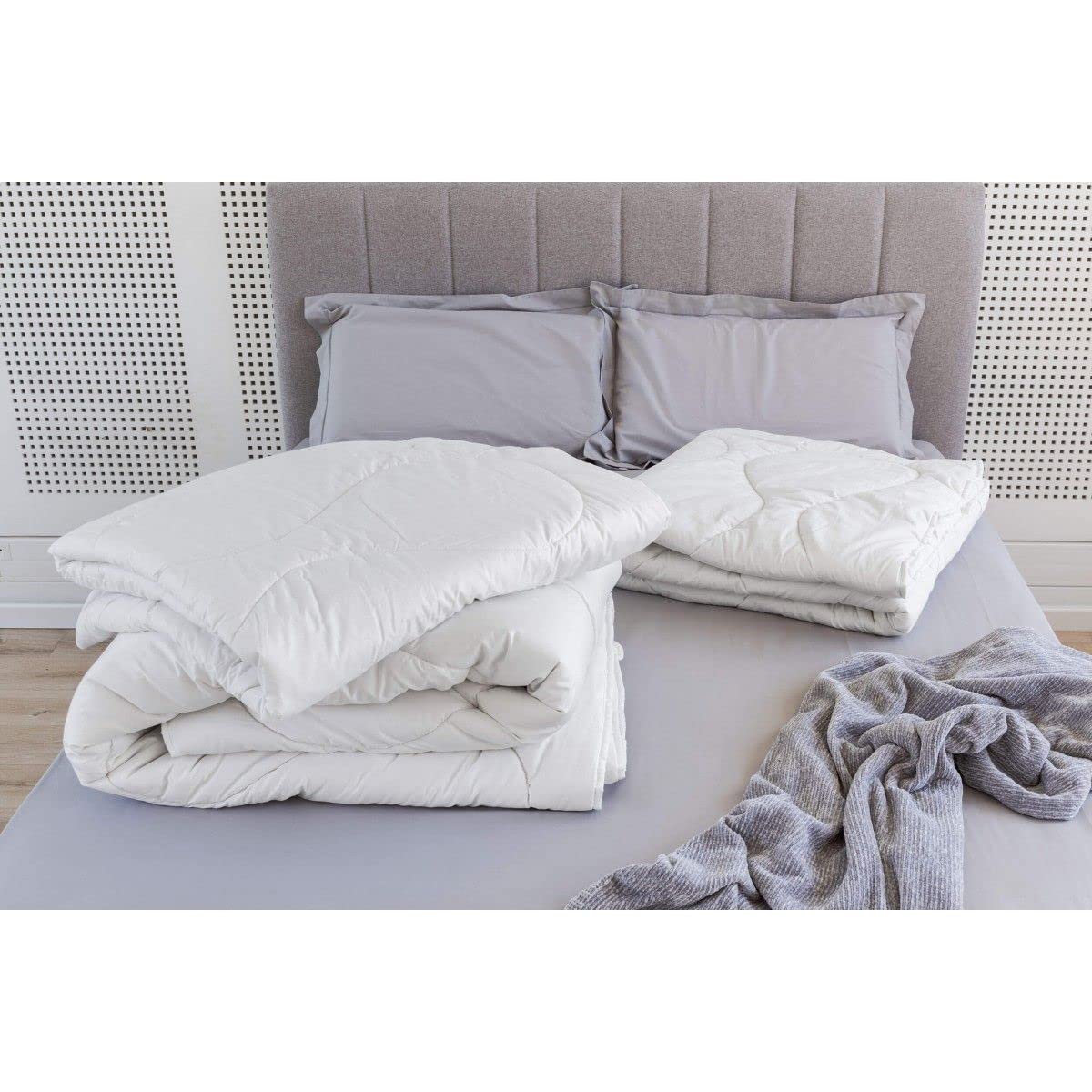 Couette 200x200 laine HANA pour des nuits tempérées été comme hiver