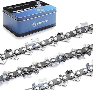 18 Inch Chainsaw Chain, 3/8" LP Pitch, 050" Gauge, 62 Drive Links, Low Kickback, Fits Poulan 4018, 4218, Echo CS-400, CS-3400, Ego CS1800 and More- S62 (3 Chain)