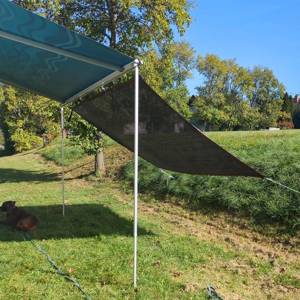 Red de sombreo, 60% ProteccióN Rayos UV, Malla Sombreadora al Aire Libre, Anti Âge Y Cortavientos Tela de Sombra De Privacidad, para Balcón, Terrazas, Pérgola, Camping, Césped(Black,6x10.0m)
