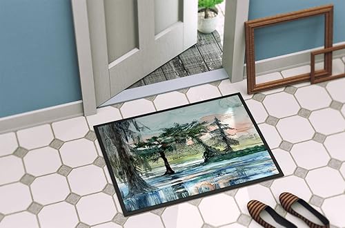 Miniatura 4 de Caroline's Treasures 8985JMAT in The Swamp - Tapete para puerta delantera, 24 x 36 pulgadas, para interiores y exteriores, para entrada,