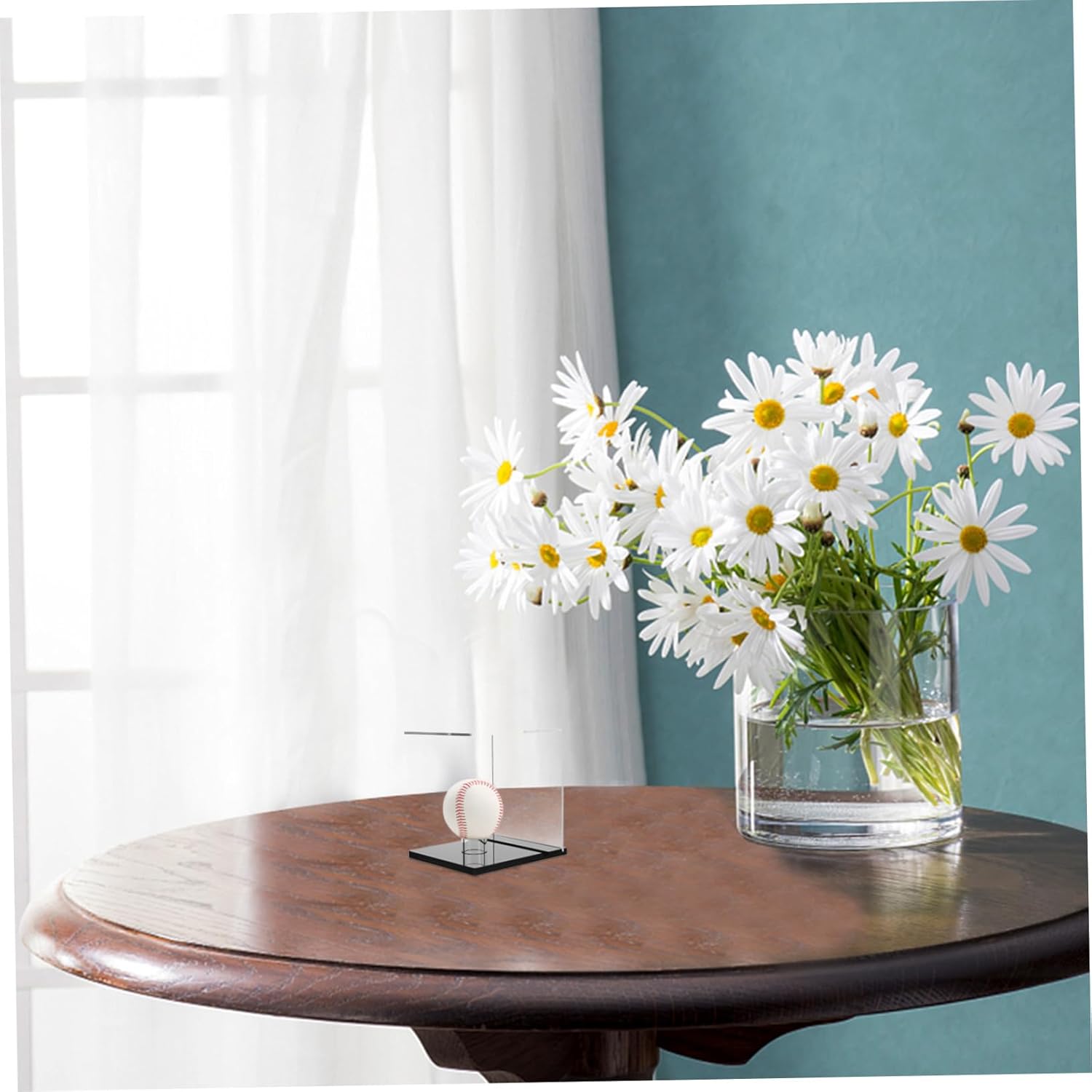 2pcs Clear Acrylic Display Case for Baseball and Softball Sturdy Base for Secure Support for Showcase Minimalist Design for Memorabilia