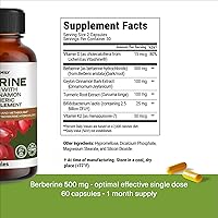 Vista 5 de Berberine Supplement 500mg with Probiotics Vitamins D and K - 1 Month Supply Ultra Berberine - 60 Capsules - 500 mg for Weight Balance, Gut Health