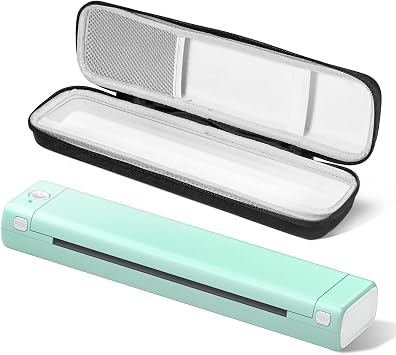 Itari Portable Wireless Printer for Travel - Bluetooth Tattoo Stencil Printer, 8.5" X 11" US Letter, No-Ink Thermal, Case Included, Compatible with Android & iOS